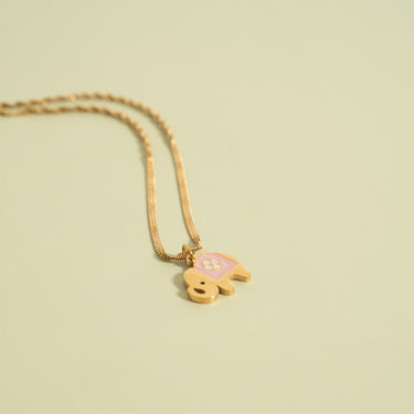 pop of color pink epoxy charm set