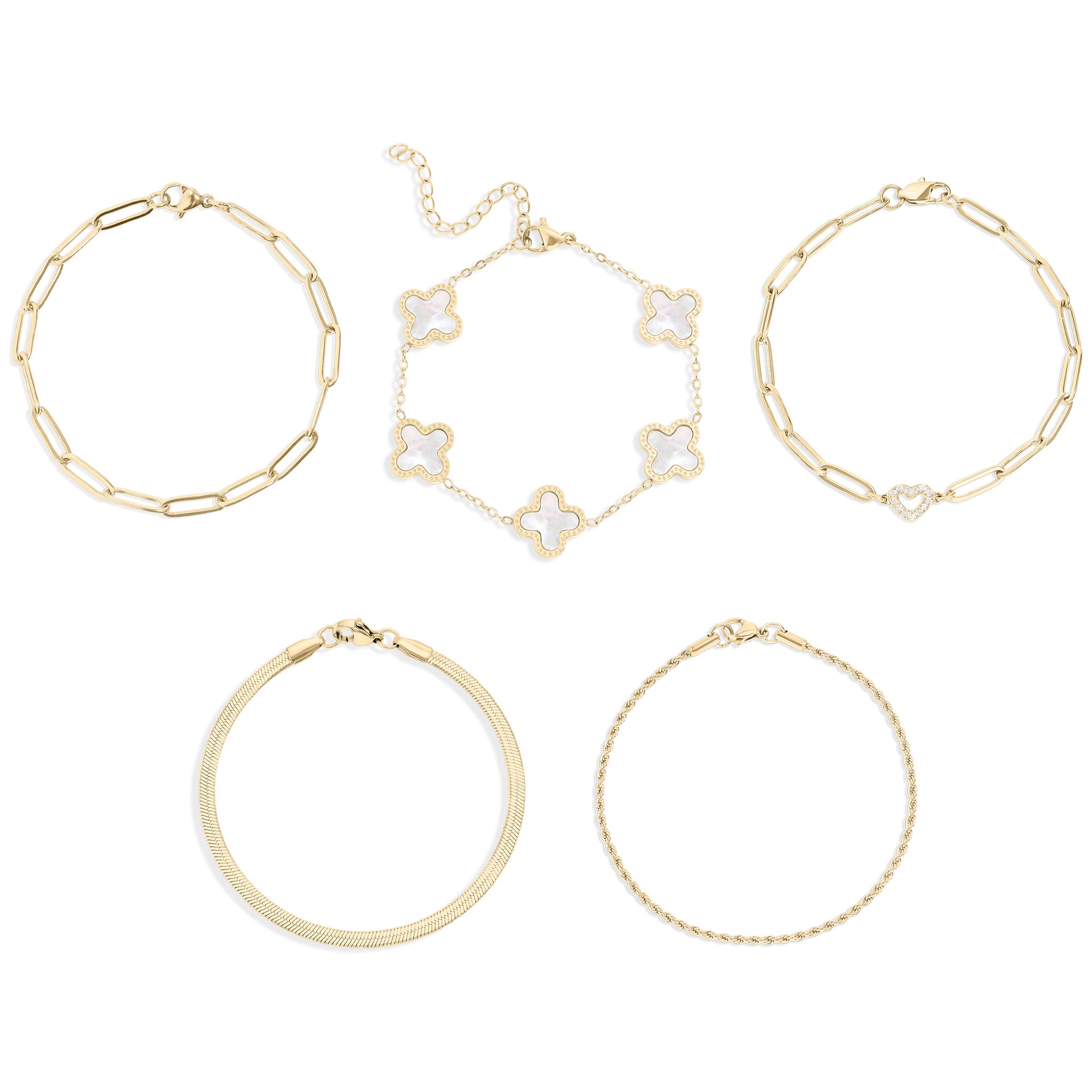 Bracelets in bracelet set