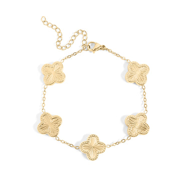 Sunburst clover bracelet