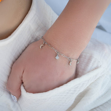 Moon & Star Charm Bracelet