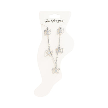 18K Gold PVD Stainless Steel Butterfly Anklet