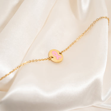 Breast Cancer Charm Bracelet