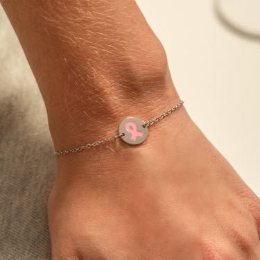 Breast Cancer Charm Bracelet