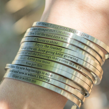 Affirmations Engraved Bracelets
