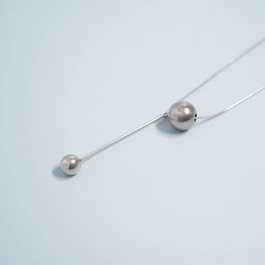 Snake Chain Ball Pendant Necklace Lifestyle