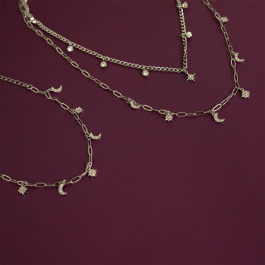 Moon & Star Charm Bracelet