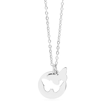 Butterfly Cutout Necklace Lifestyle