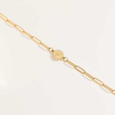 18K Gold PVD Paperclip Connector Chain Necklace