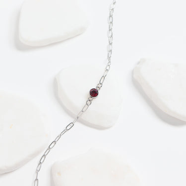 Stainless Steel Paperclip Connector Chain Necklace