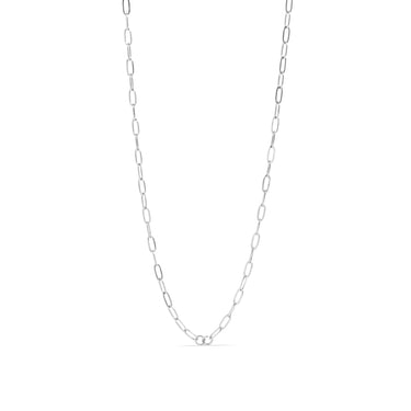 Stainless Steel Paperclip Connector Chain Necklace