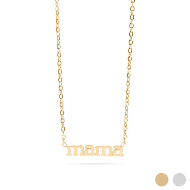 18K Gold PVD Stainless Steel Mama Necklace