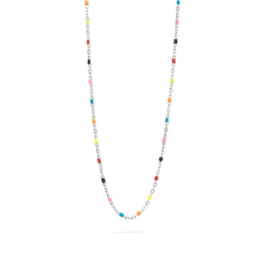 Multi Confetti Chain Necklace