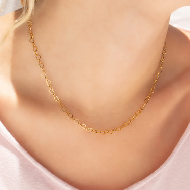 Heart Link Chain Necklace