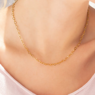 Heart Link Chain Necklace