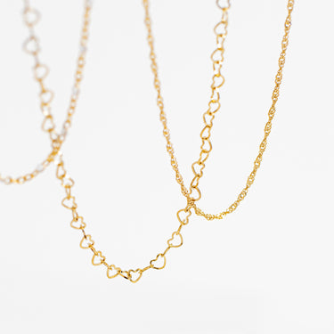 Heart Link Chain Necklace