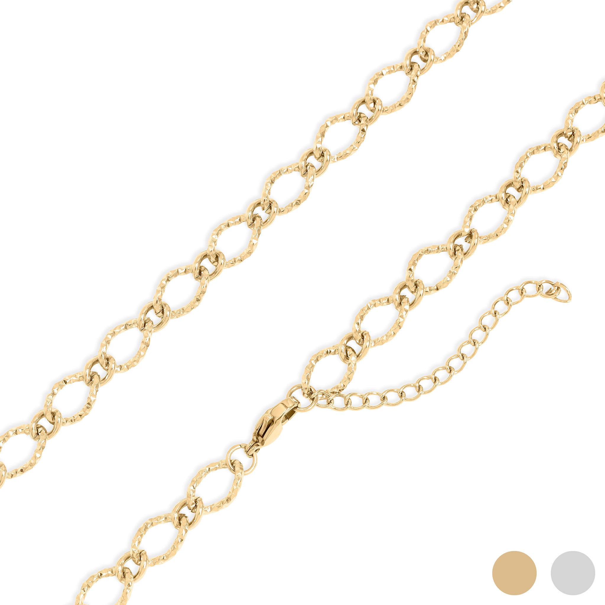 Hammered Oval Necklace