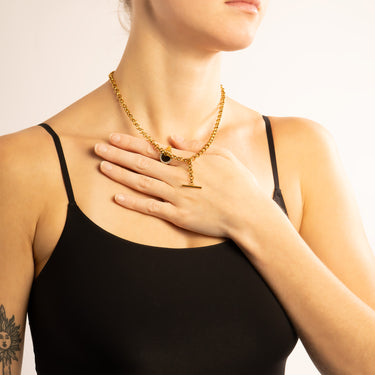 Gold Tbar Necklace
