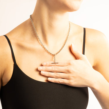 Silver Tbar Necklace