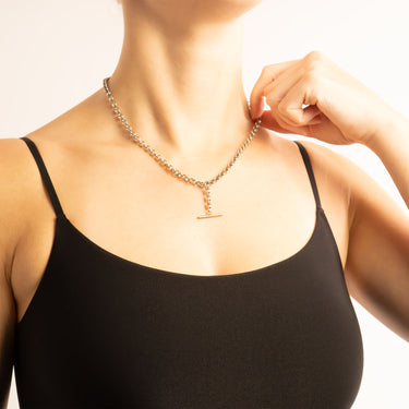 Silver Tbar Necklace