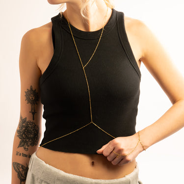 Gold Full Body Chain Satellite