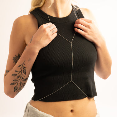 Silver Full Body Chain Satellite