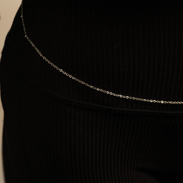 Silver Satellite Belly Chain