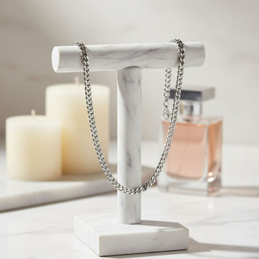Diamond Cut Curb Chain Necklace