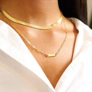Stainless Steel Engravable Blank Connector Bar Charm