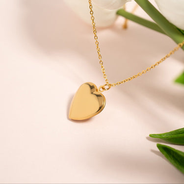 Gold Heart Locket on Chain