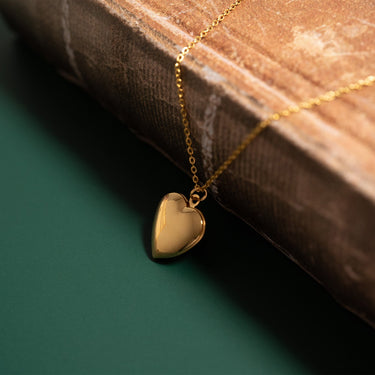 Gold Heart Locket On a chain