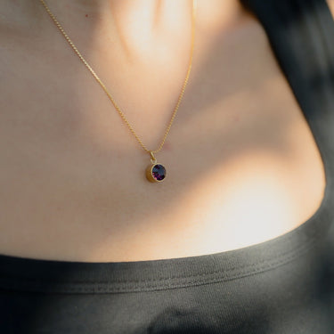 Round Birthstone Charms