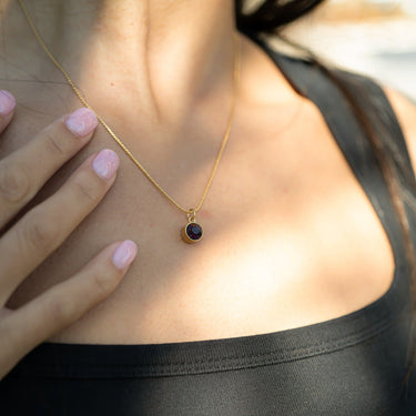 Round Birthstone Charms