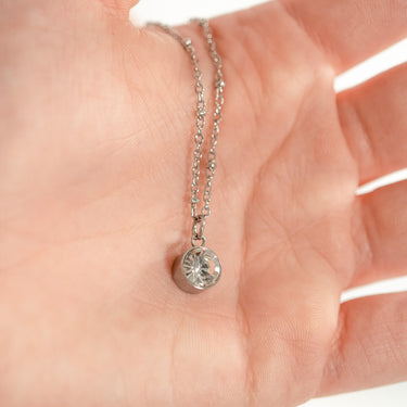 Round Birthstone Charm