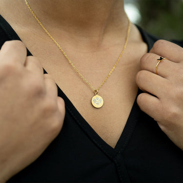 Stone Bee Pendant Necklace