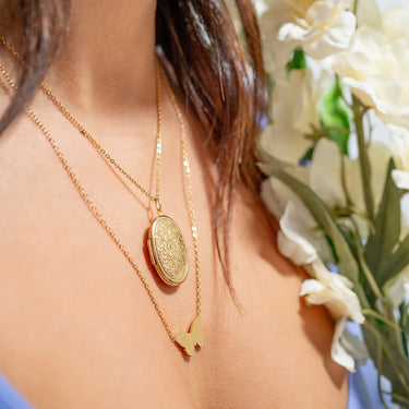 Textured Oval Locket Lifestyle