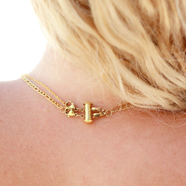 2 Row Layering Necklace Magnetic Clasp