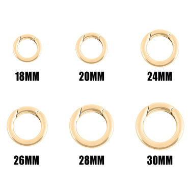 Steel Circle Carabiner Sizes 18 MM, 20MM, 24MM, 26M, 28MM, 30MM