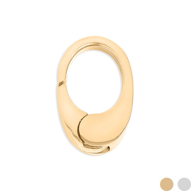 18K Gold PVD Stainless Steel Mini Oval Carabiner