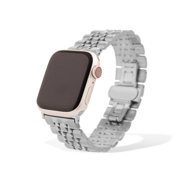 Silver Smart Watch Band