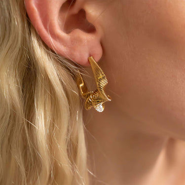Wired Statement Hoop Earrings