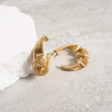 Wired Statement Hoop Earrings