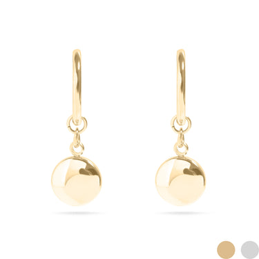 Circle Coin Pendant Earring