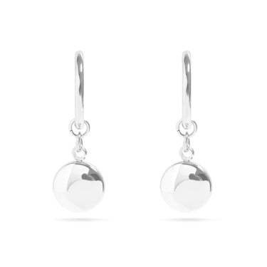 Circle Coin Pendant Earring