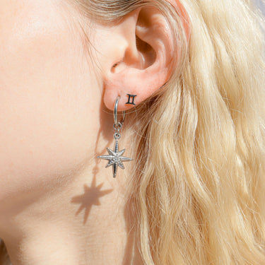 Zodiac Stud Earrings layered