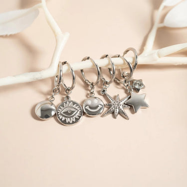 Smiley Face Huggie Earrings