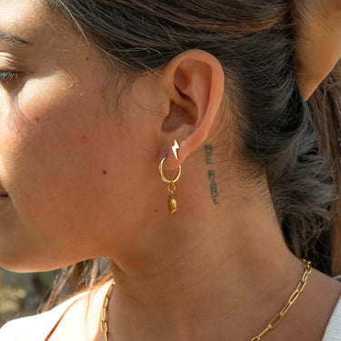 Lightning Bolt Stud Earrings