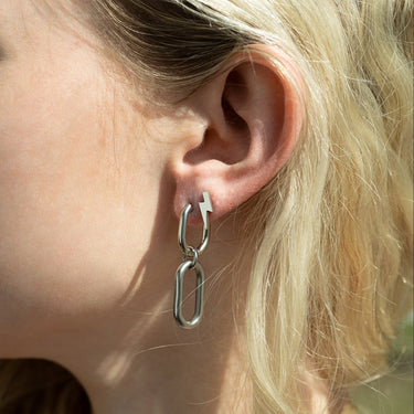 Lightning Bolt Stud Earrings
