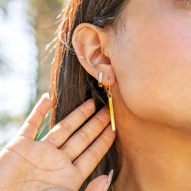 Dangle Vertical Drop Bar Earrings