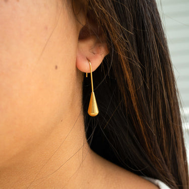 Stainless Steel Teardrop Drop Earrings
