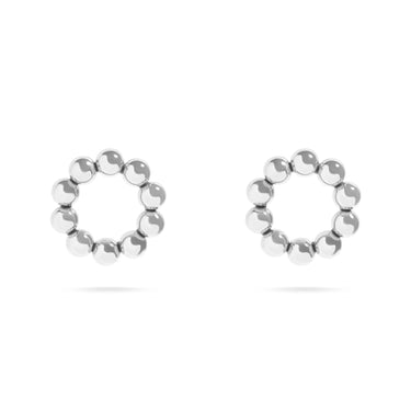 Circle Ball Stud Earrings
